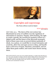 Copyrights and copywrongs Why Thomas Jefferson would love