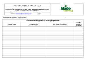 Aberdeen Angus Sire Details form