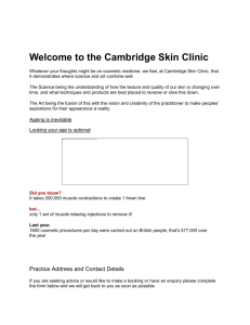 Welcome to the Cambridge Skin Clinic