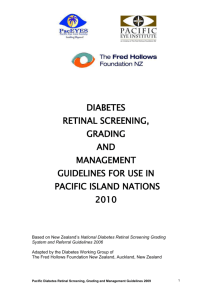 National Diabetes Retinal Screening Grading System