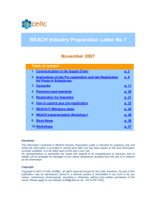 Cefic industry preparation letter 7