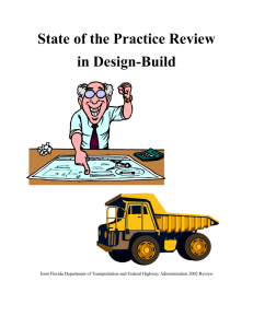 Design Build Best Practices - Florida Department of Transportation