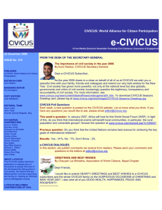 CIVICUS: World Alliance for Citizen Participation e