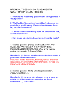 Fundamental Questions in Cloud Physics