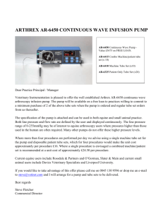 arthrex ar-6450 continuous wave infusion pump