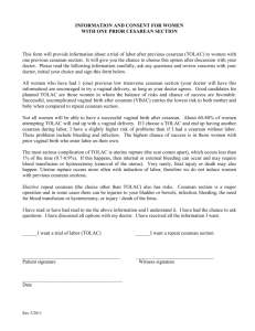 (TOLAC) consent form - Minnesota Hospital Association