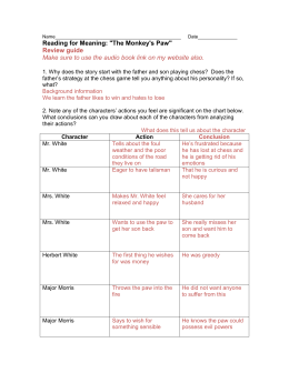 The monkeys paw critical thinking answers the monkeys paw answer key pearson education