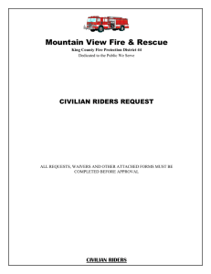 civilian riders request - King County Fire District 44