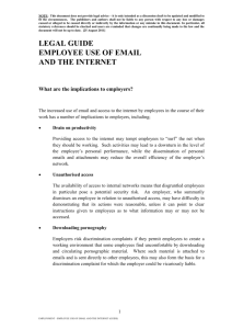 employment - employee use of email and the internet (guide)
