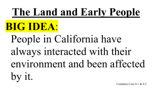 The Land and Early People