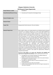 Glasgow Caledonian University PhD Research Project Opportunity