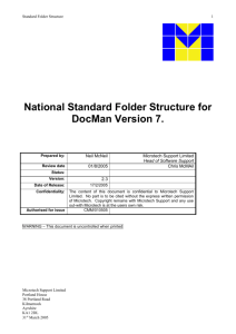 7. Docman National Folder structure