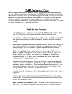 CAD Forecast Tips