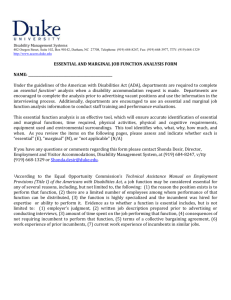 Essential and Marginal Job Function Analysis Form(PDF)