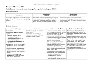 NCEA Level 2 Media Studies (91251) 2012 Assessment