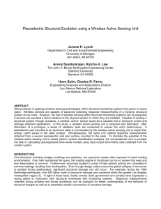 Wireless Actuation and Sensing for Damage Detection in Structural