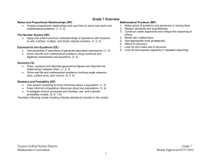 Grade 7 - Tucson Unified School District