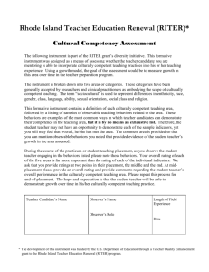Cultural Competency Assessment