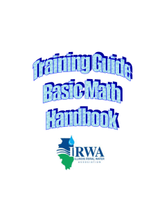 Basic Math Handbook - Illinois Rural Water Association