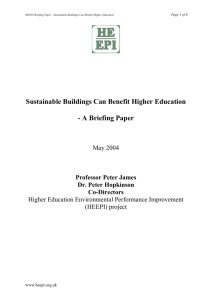 Sustainable Buildings Can Benefit Higher Education