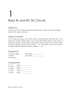 RL and RC DC Circuits
