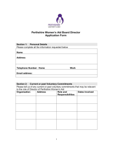 PWA Application Form - Perthshire Women`s Aid