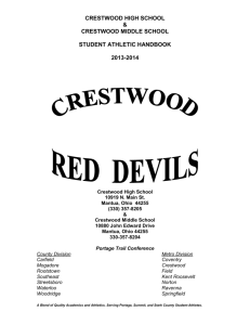 Student-Athlete Handbook - Crestwood Local Schools