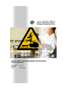 SP1194 Chemical Management