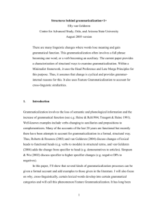 A structural typology of grammaticalization