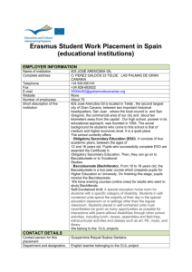 Erasmus Student Work Placement in the UK