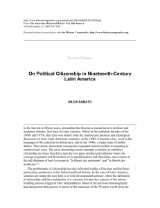 On Political Citizenship in Nineteenth