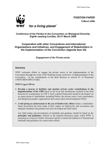 Principles and Guidelines for Biodiversity Conservation Offsets