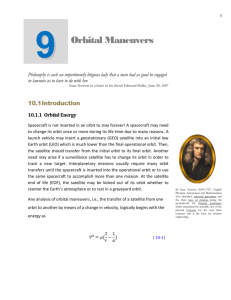 9 Orbital Maneuvers - Mechanical Engineering