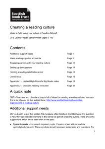 Creating a Reading Culture in Your School