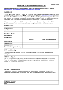 Probation Review Form