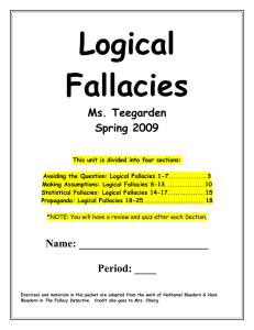 Logical Fallacies Packet