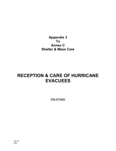 ANNEX C SHELTER AND MASS CARE appendix 3