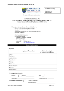 ARPA Form (Version 5) - UM Research
