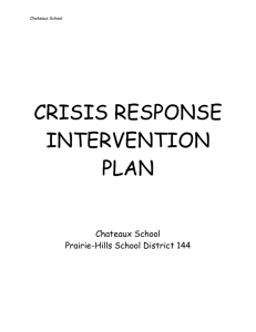 CH Crisis Plan - Prairie-Hills Elementary School District 144