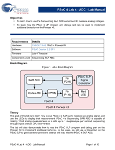 PSoC 4 Lab 4 - ADC - Lab Manual