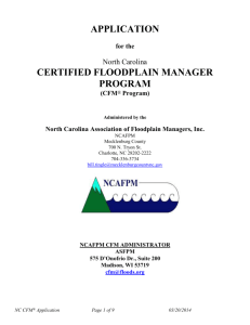 DRAFT #2 - North Carolina Association of Floodplain Managers