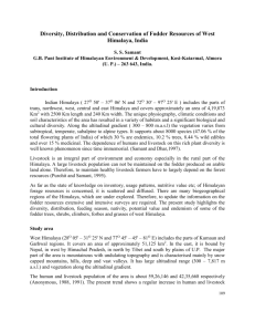 Diversity, Distribution And Conservation of Fodder Resource of West