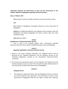 Agreement between the Government of India and the Government of