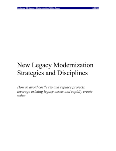 Software AG Legacy Modernization White Paper Draft 5