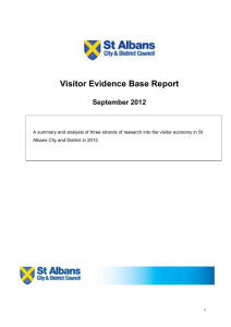 Visitor Evidence Base Report Executive Summary
