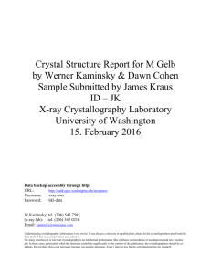 Crystal Structure Report for J