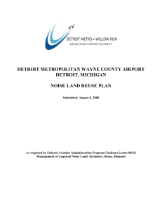 Narrative Summary of the Noise Land Reuse Plan