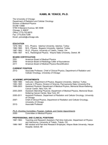 Curriculum vitae - Radiation and Cellular Oncology