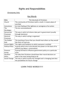 Rights and Responsibilities revision guide