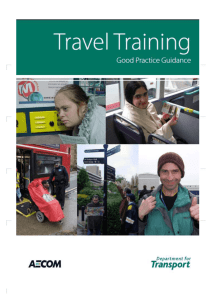 Travel Training - good practice guidance